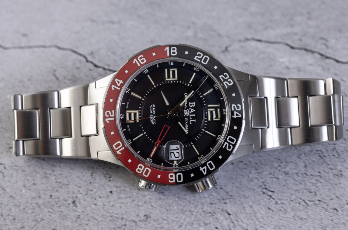 Ball Roadmaster M Model A Watch Review: A Mechanical GMT Alarm That Glows