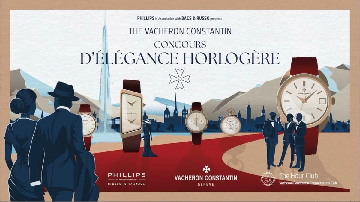 Vacheron Constantin Launches First-Ever Concours d'Élégance Horlogère in Partnership with Phillips