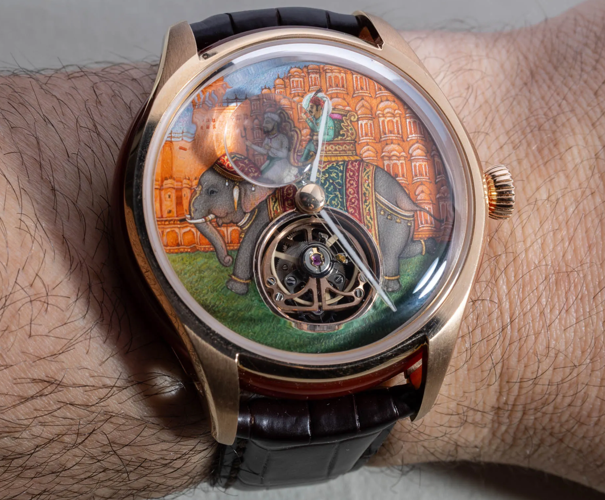 Titan Nebula Jalsa Tourbillon: High-End Indian Watch With A Hand-Painted Dial Honoring Jaipur