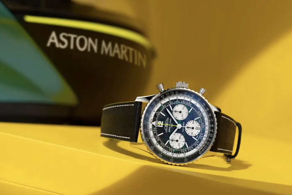 Breilting Becomes Official Watch for Aston Martin Aramco F1 Team