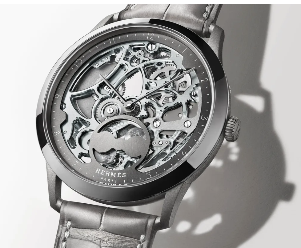 Hermès Slim d'Hermès Squelette Lune Watch