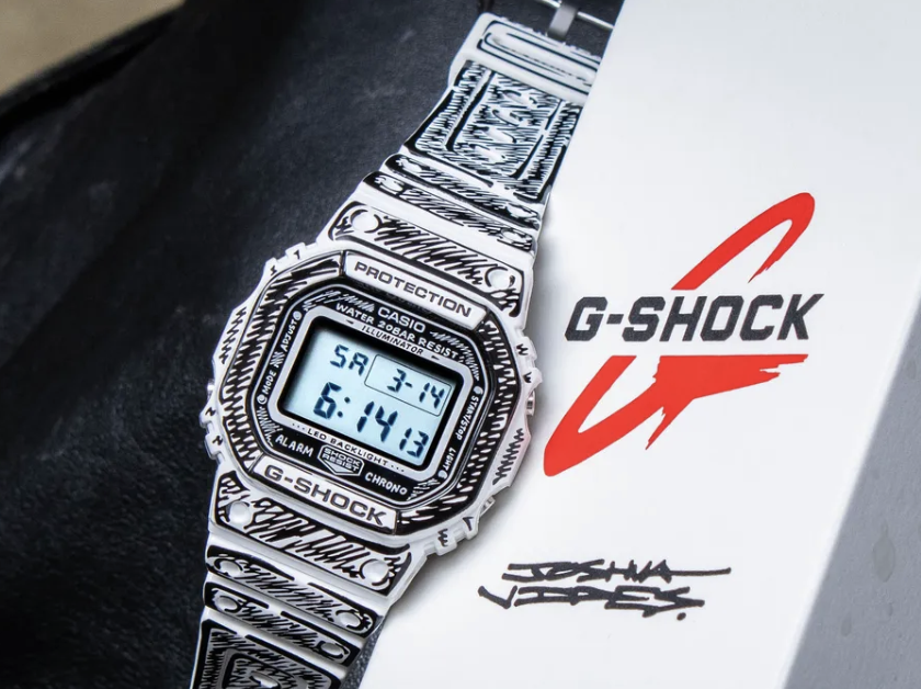 Exploring the Casio G-Shock x Joshua Vides DW5600JV-7: A Fusion of Reality and Art