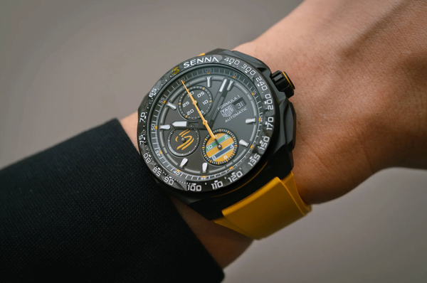 Hands-On Debut: TAG Heuer Formula 1 Chronograph X Senna 44mm Watch Brings Vibrant Brazilian Color To The Collection