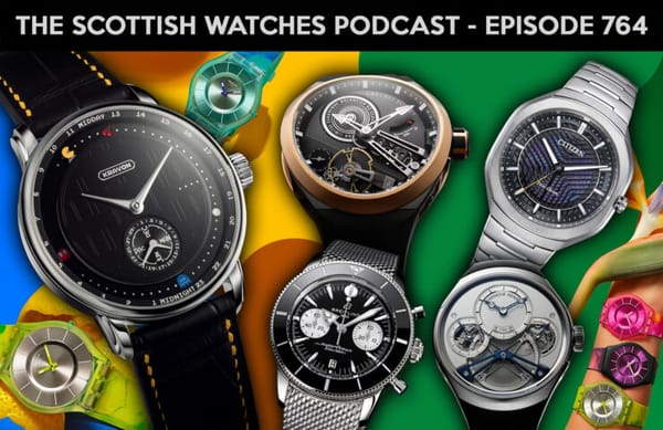 Scottish Watches Podcast Episode #764: Exploring Pac-Man Inspired Watches, New Breitling Releases, and Celebrating 50 Years of Eco-Drive
